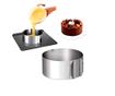 Forma pentru torturi, rotunda reglabila 16-30 cm, Inaltime 8,8 cm, Inox, 461COF