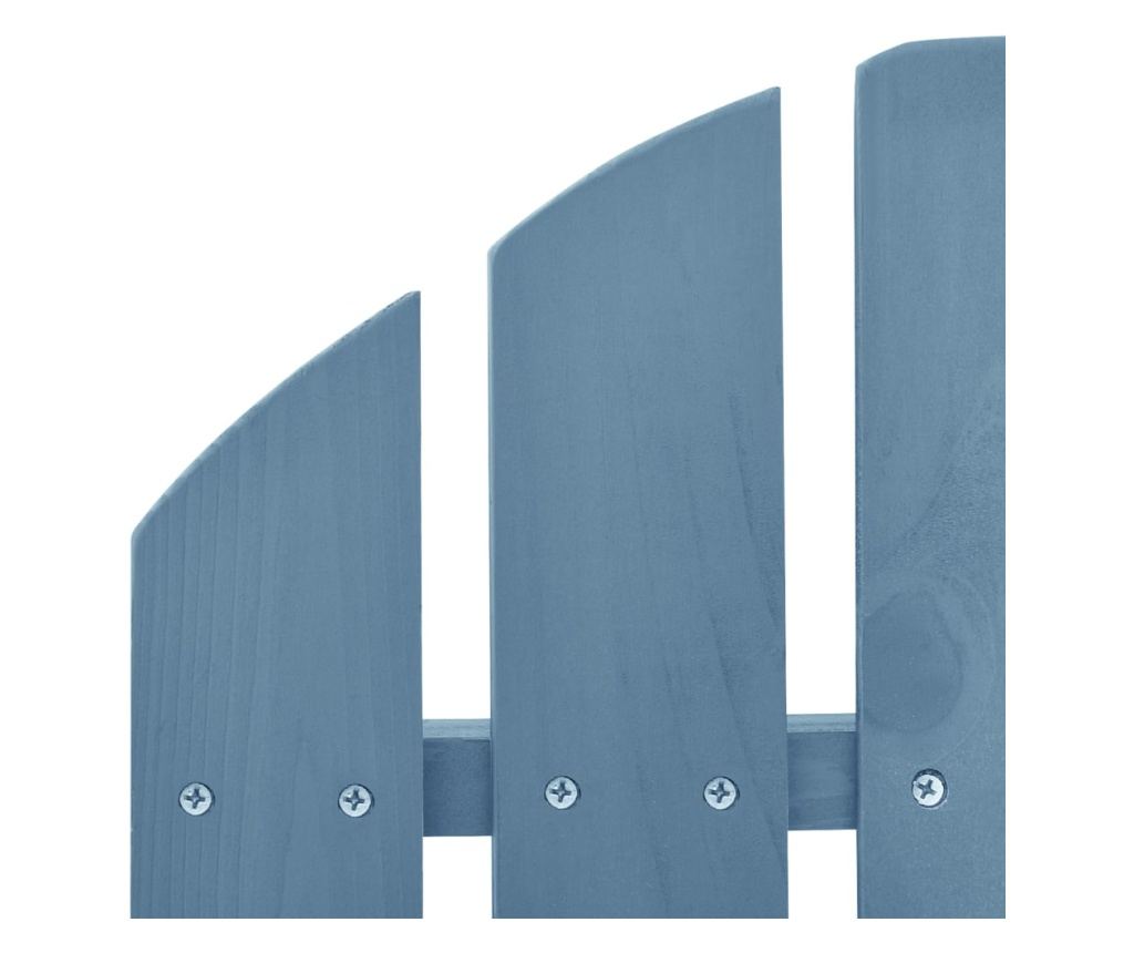 Адирондак синя градинска люлееща се маса от масивна иглолистна дървесина - 5