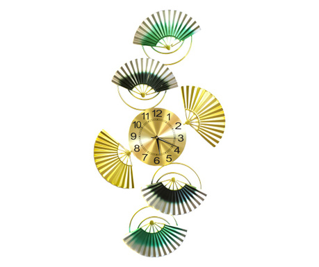Ceas de perete, stil elegant, Metal, mecanism Silentios, D4183, 100*50 cm, Multicolor
