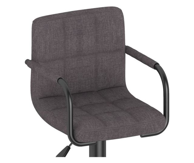 Barski stol, taupe siva, blago