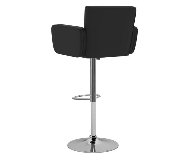 Barski stoli, 2 kosa, črno, umetno usnje