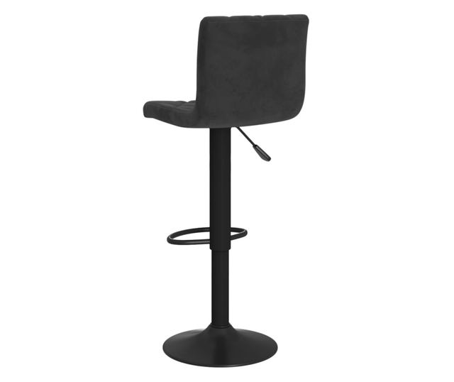 Barski stoli, 2 kosa, črni, žamet