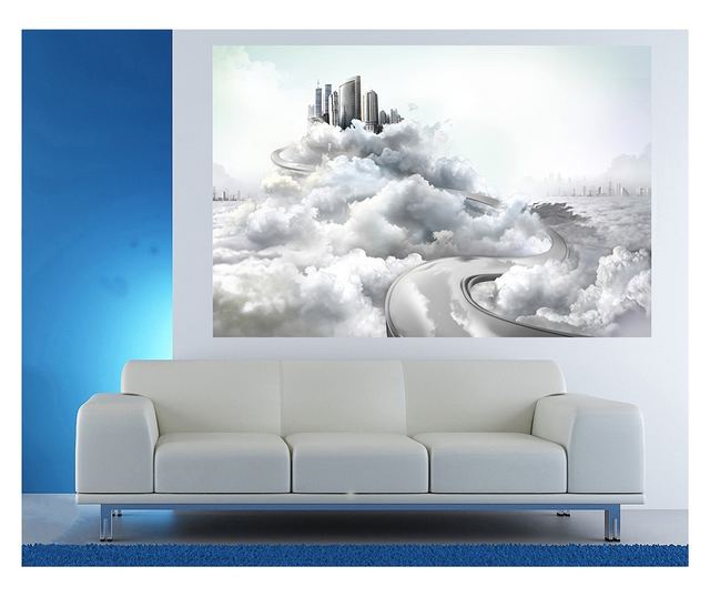 Laminirana samolepilna tapeta Mestovoblakih2 - 99 x 150 cm - Deko Interior Concept