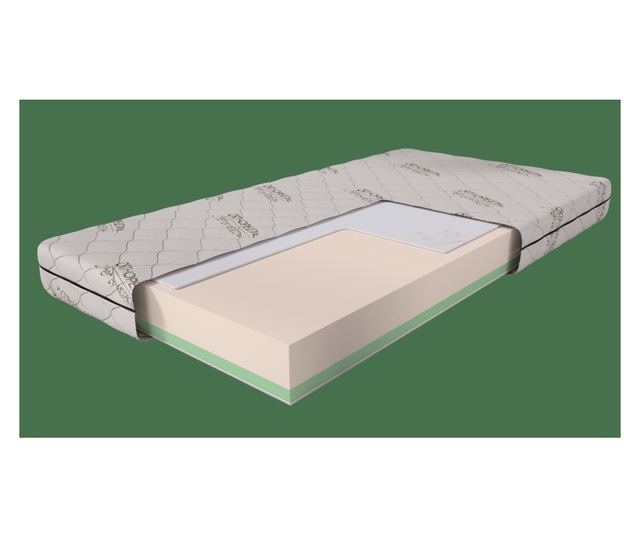 Saltea ortopedică cu două fețe din in 20 cm, Medico Linen Organic Memory 82x200cm