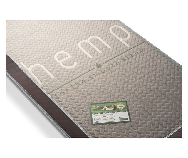 Saltea cu două fețe cu cânepă și bumbac 21 cm, Medico Premium Hemp and Cotton 200x200cm