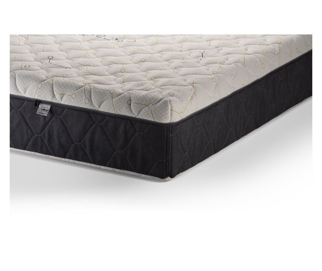 Saltea cu arcuri buzunar pe două fețe și spumă cu memorie de 25 cm, 7 zone Antiviral Virase 120x190cm