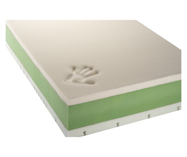 Saltea cu arcuri buzunar pe două fețe și spumă cu memorie de 25 cm, 7 zone Antiviral Virase 120x190cm