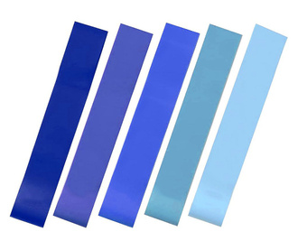 5 buc benzi elastice-albastru