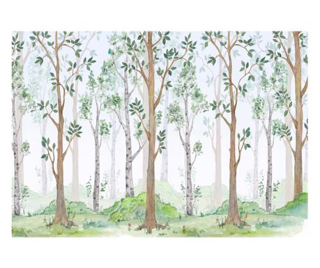 Fototapeta Otroci Gozd Drevesa 368x254 cm, Vlies Tapeta