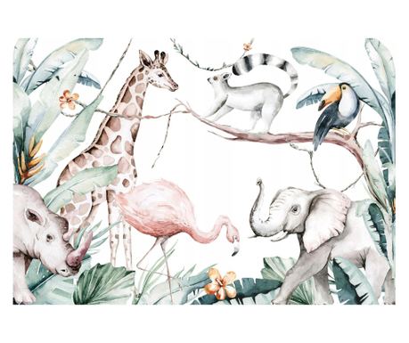 Fototapeta Otroci Živali Džungla 416x254 cm, Vlies Tapeta