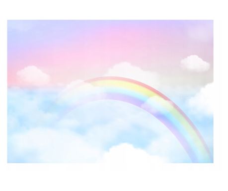 Fototapeta Otroci Mavrica Oblaki 416x254 cm, Vlies Tapeta