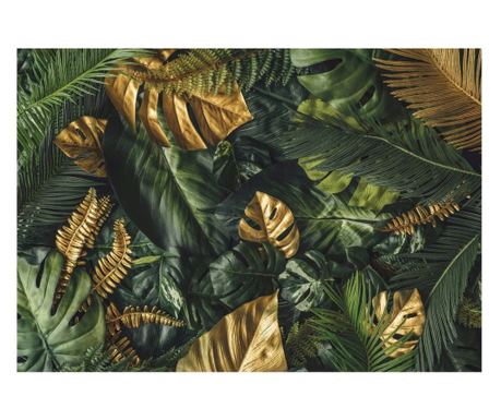 Fototapeta 3D Listi Monstere Narava 312x219 cm, Vlies Tapeta, Dekorativna, Stena, Dnevna soba