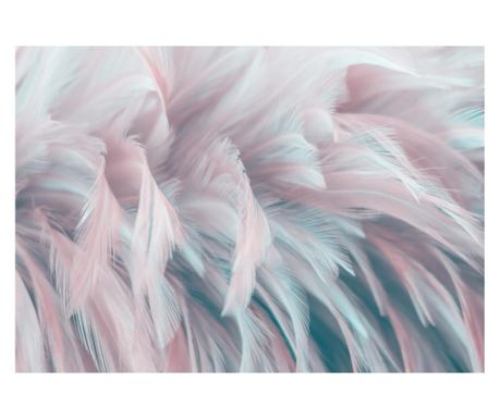 Fototapeta 3D perje 368x254 cm, vlies tapeta, dekorativna, stena, dnevna soba