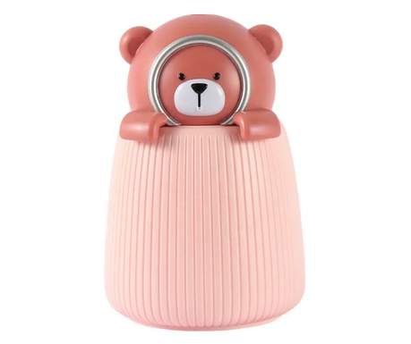 Umidificator camera copii Papa Bear, USB, 350 ml, roz