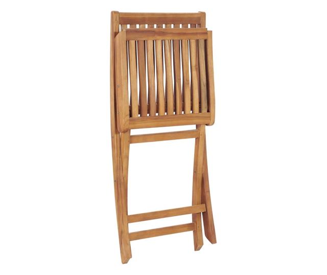 Set vrtnog namještaja, 5 komada, masivna tikovina