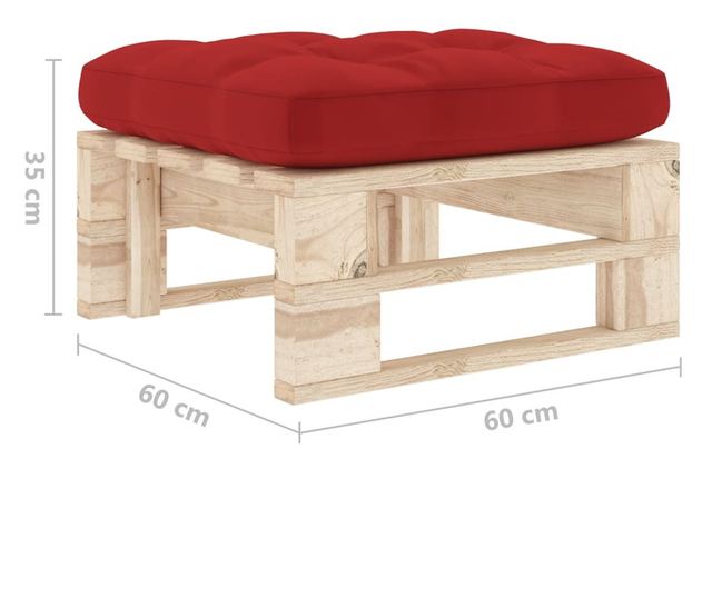 Tabureti od drvenih paleta, tretirano borovo drvo