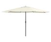 Външен чадър за слънце, метална основа, пясъчно бял 400 см thumbnail 1