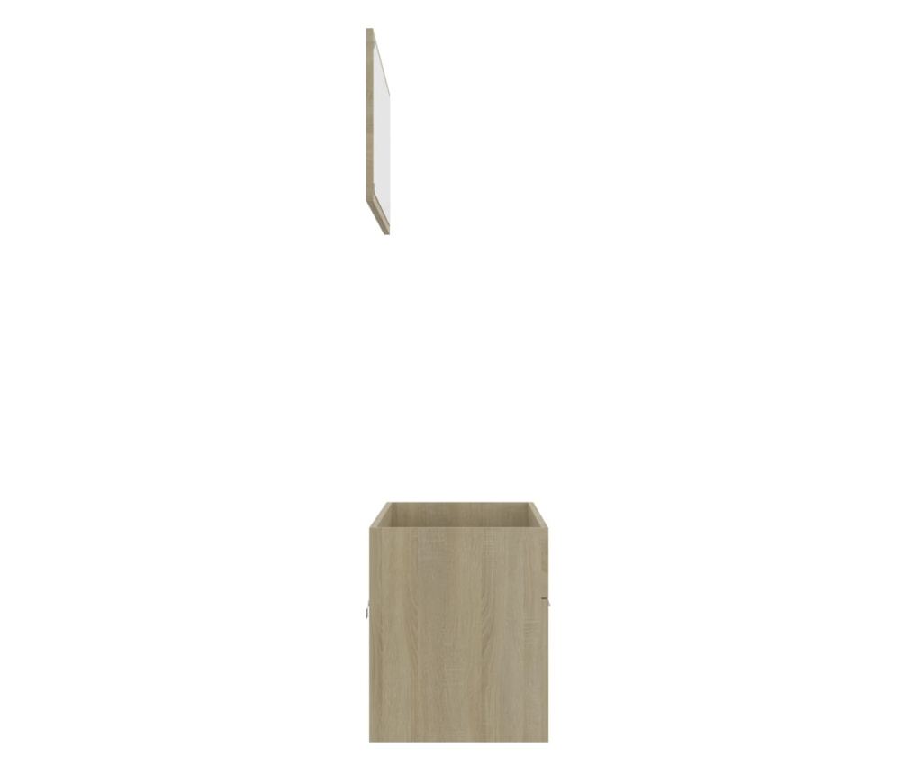 Комплект mobilier много, 2 piese, stejar Sonoma, PAL - 7