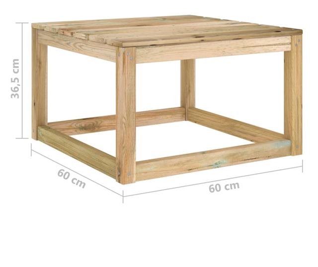 Set vrtne garniture, 7 komada, tretirano drvo bora