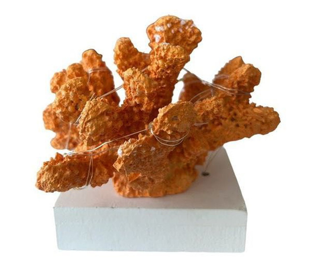Morski ukras "Koralj", narančasta boja 10x6x12h cm
