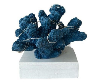 Morski ukras "Koralj", tamno plava boja 10x6x12h cm