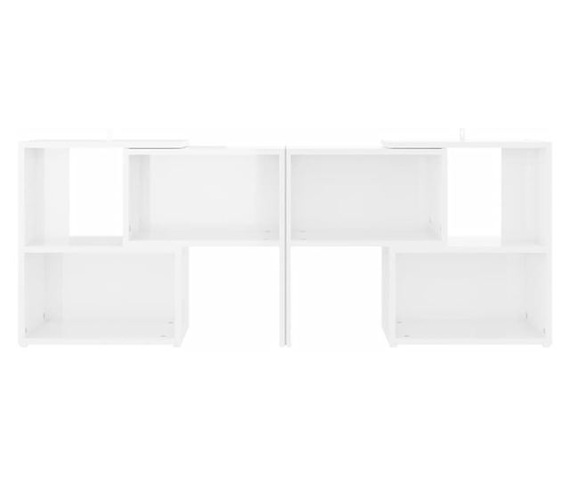 TV komoda, bijela ekstra sjajna, 104x30x52 cm, PAL