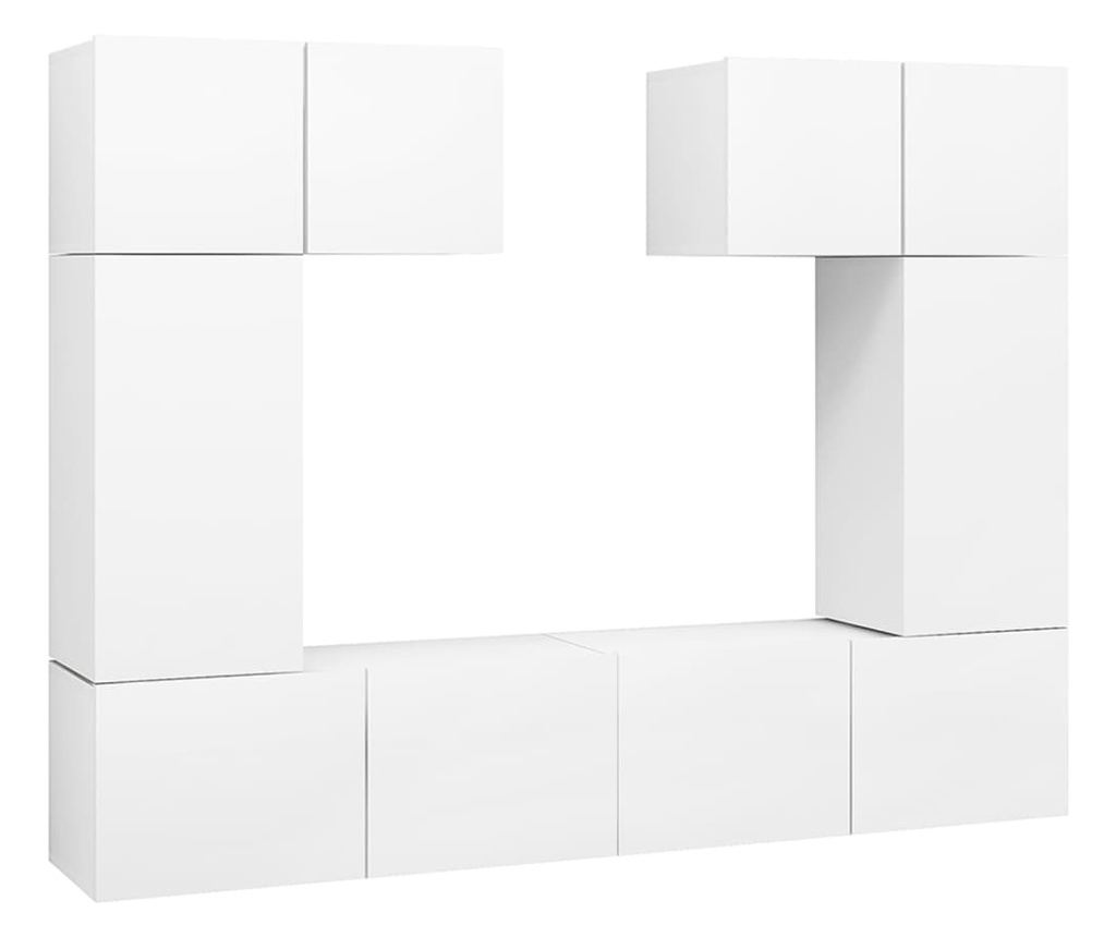 Set TV ormarića, 6 komada, bijela, PAL - 2