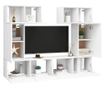 Set TV ormarića, 6 komada, bijela, PAL thumbnail 3