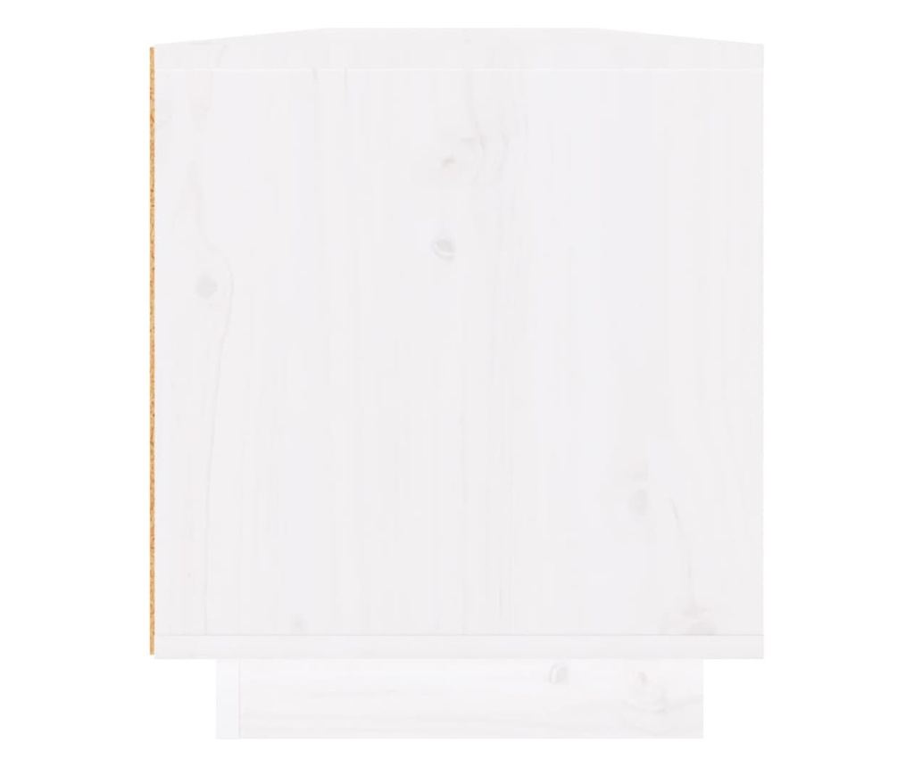 TV komoda, bijela, 110x34x40 cm, masivno drvo bora - 7