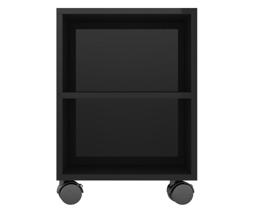 TV komoda, crna ekstra sjajna, 120 x 35 x 43 cm, PAL - 5