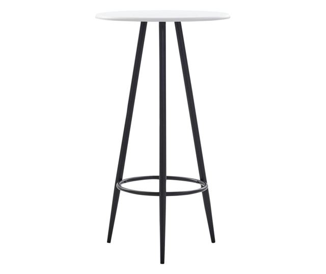 Set barskog namještaja, 5 dijelova, crna, plastika