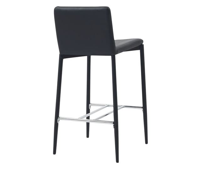 Set barskog namještaja, 3 dijela, crna, umjetna koža