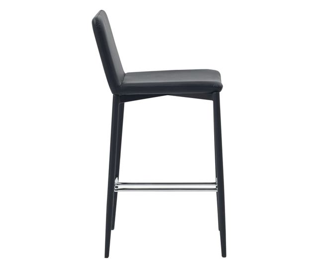 Set barskog namještaja, 3 dijela, crna, umjetna koža