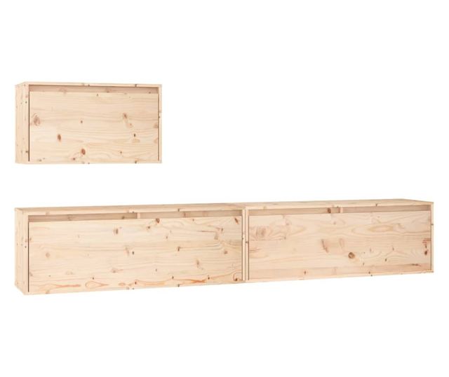 TV komode, 3 kom., masivno drvo bora