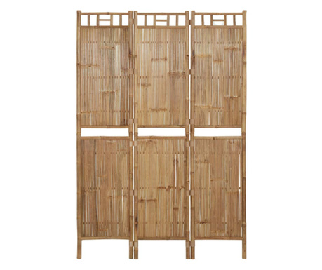 Екран за стая с 3 панела, 120 х 180 см, бамбук