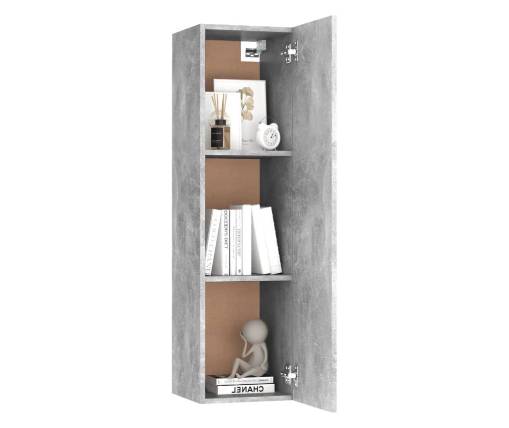 TV komoda, siva beton, 30,5x30x110 cm, PAL - 7