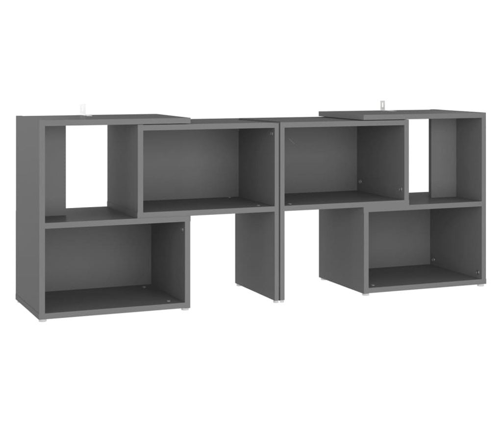 TV komoda, siva, 104x30x52 cm, PAL - 2