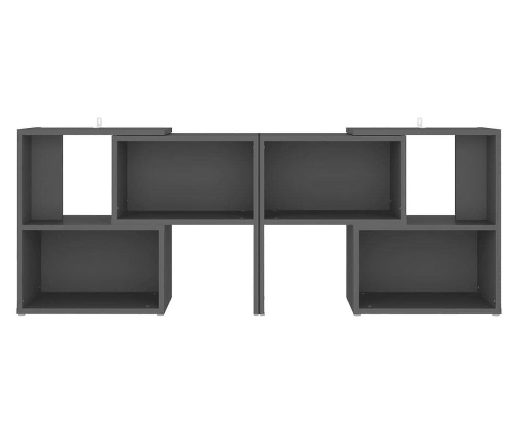 TV komoda, siva, 104x30x52 cm, PAL - 3