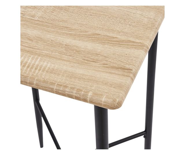 Set bar namještaja, 5 komada, siva, plastika