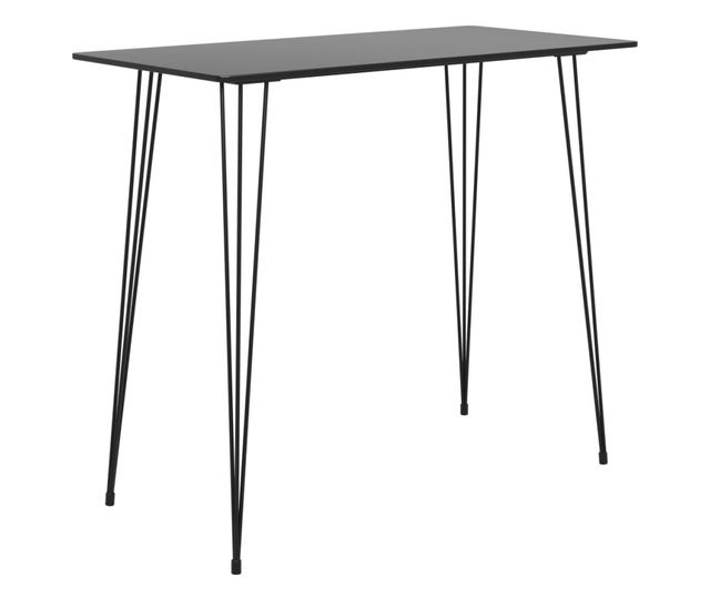 Set barskog namještaja, 7 dijelova, crno i bijelo