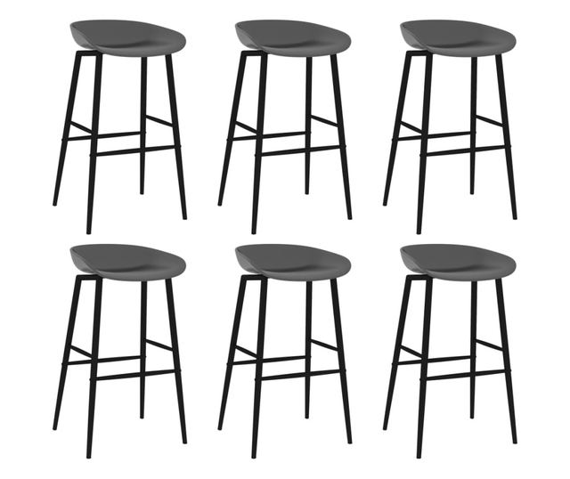 7 rszes fekete-szrke brbtor szett