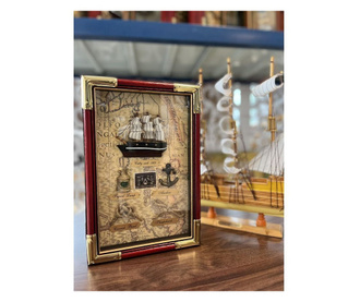 Brodska kutija za ključeve, 20x30h cm, smeđa boja