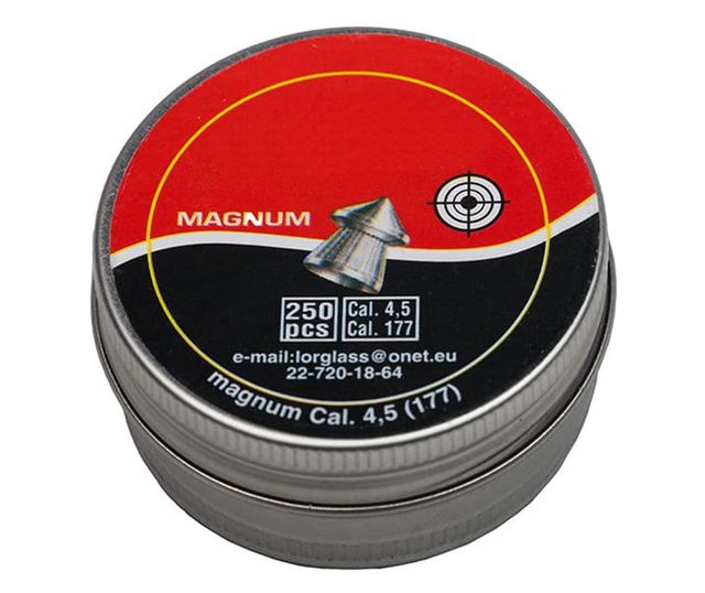 Set 250 alice de plumb IdeallStore®, Straight Shot, ascutite, calibru 4.5 mm, argintii