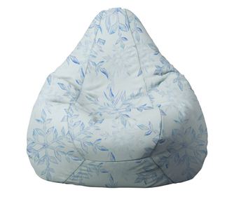 Пуф, круша, 220л., Nirvana Hobbit, Snowflake, Водоустойчив, Перящ се калъф, Пълнеж от Полистиролни перли, принт