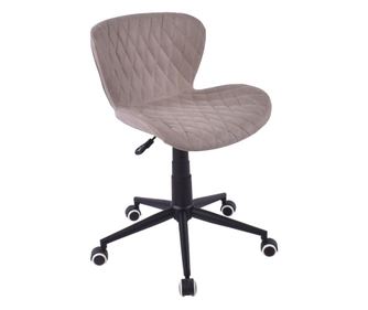 Офис стол Ombbeno, Taupe, 53x56x68-78 cm, подплатени, въртящи се и силно регулируеми, полиуретанови велосипеди