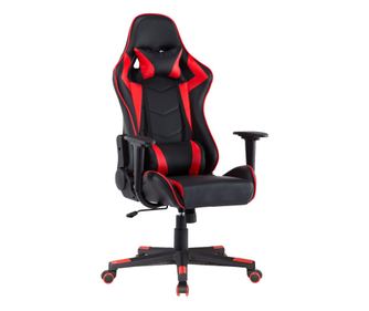 Gamingstuhl Agnes, 70x70x125-135 cm, piele sintetica, foarte reglabil, negru si rosu,