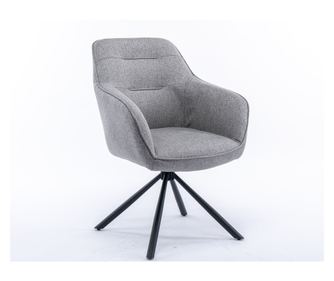 Sufragerie Kanda, 2 Set, gri, 52x60x89 cm, captusita, placa rotativa 180°, picioare metalice