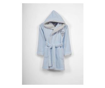 Halat baie baieti 9-12 ani, bumbac 100% Light Blue Son