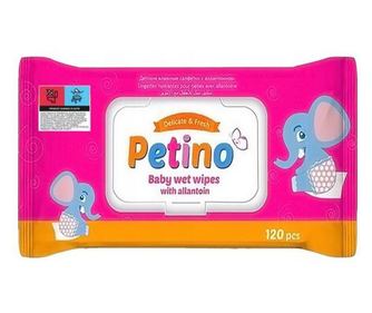 Servetele umede Petino Delicate and Fresh cu Alantoina  120 buc
