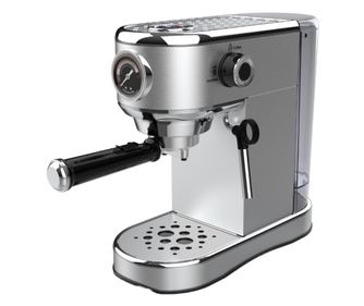 Espressor Oliver Voltz OV51171G, 1450W, 15 bar, 1L, Preincalzire Ceasca, Oprire Automata, Inox